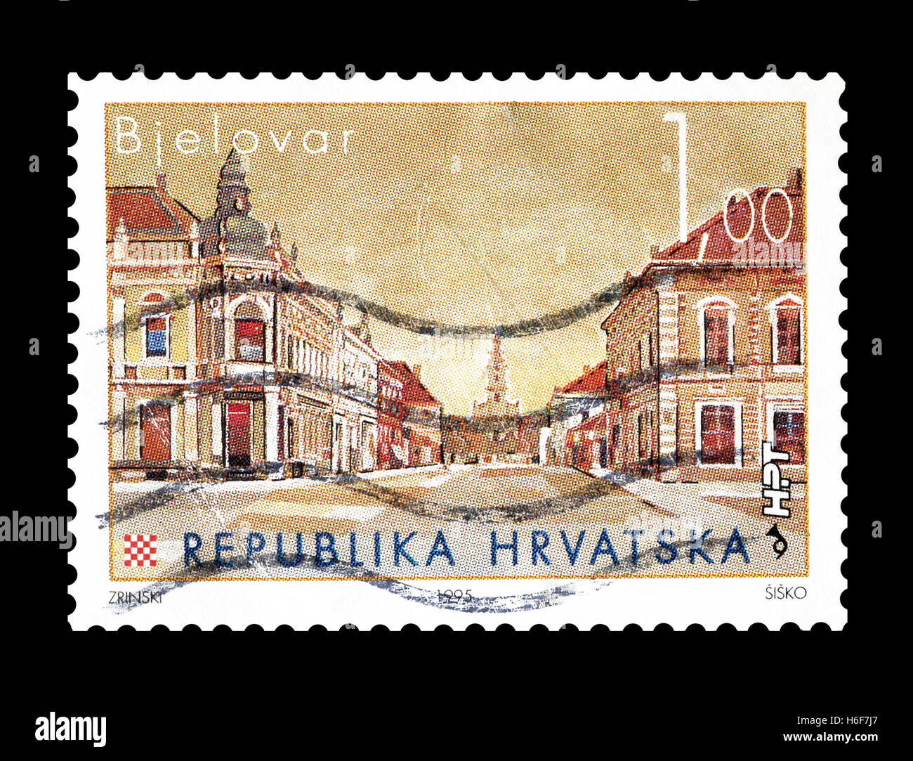 Croatia stamp 1995 Stock Photo