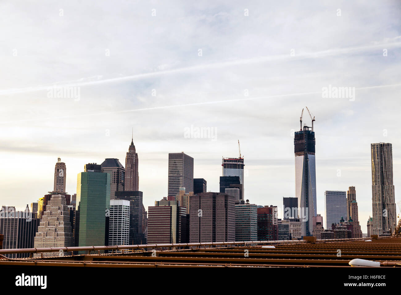 View of Skyline of downtown Manhattan Stock Photo - Alamy
