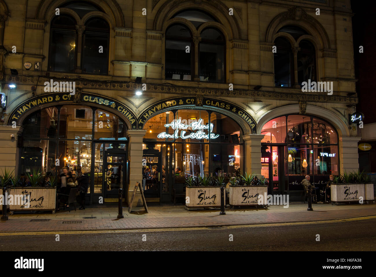 Slug & Lettuce bar and restaurant on Deansgate, Manchester city centre