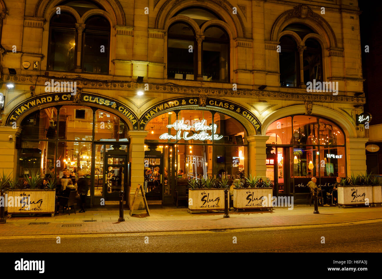 Slug & Lettuce bar and restaurant on Deansgate, Manchester city centre Stock Photo Alamy