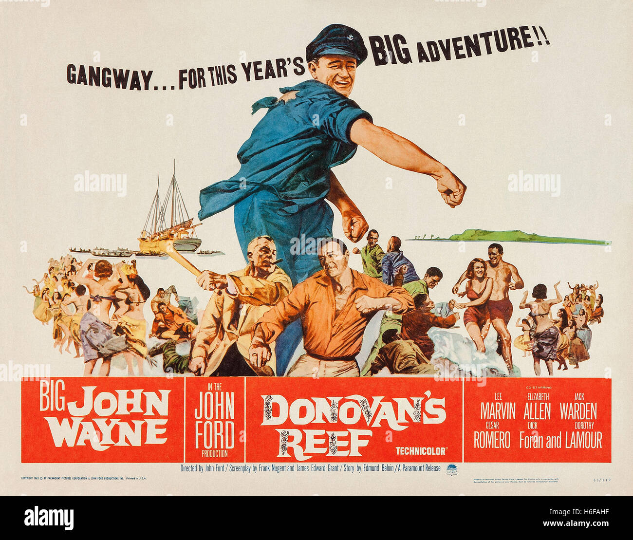 Donovan's Reef Movie Poster Stock Photo Alamy