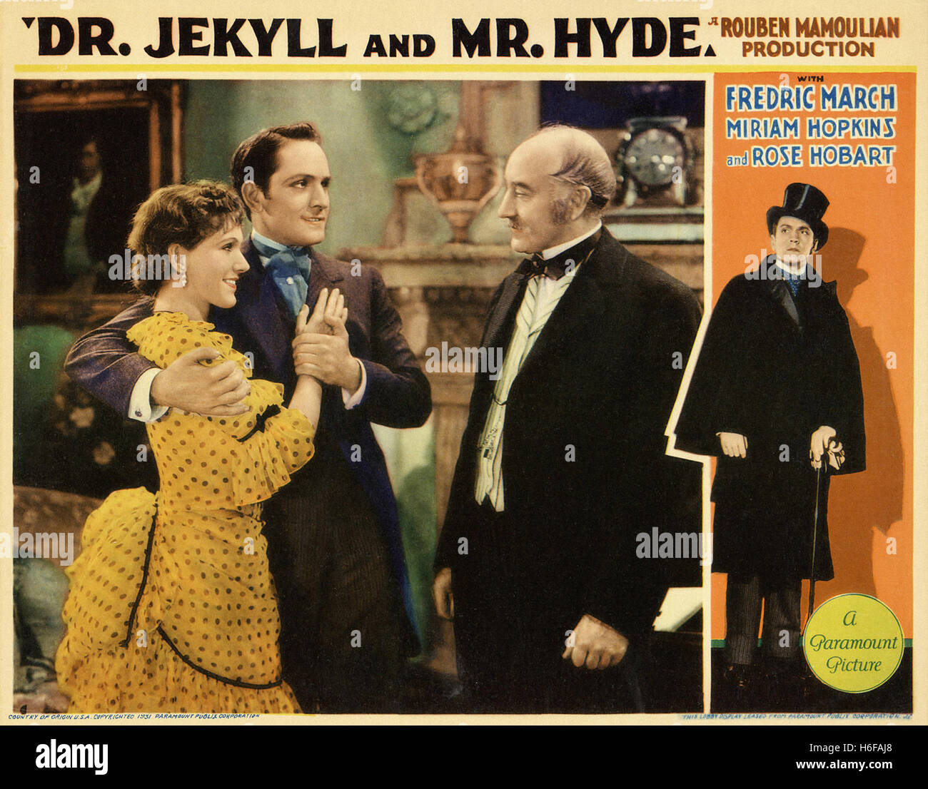 Dr. Jekyll and Mr. Hyde (1931) Movie Poster Stock Photo Alamy