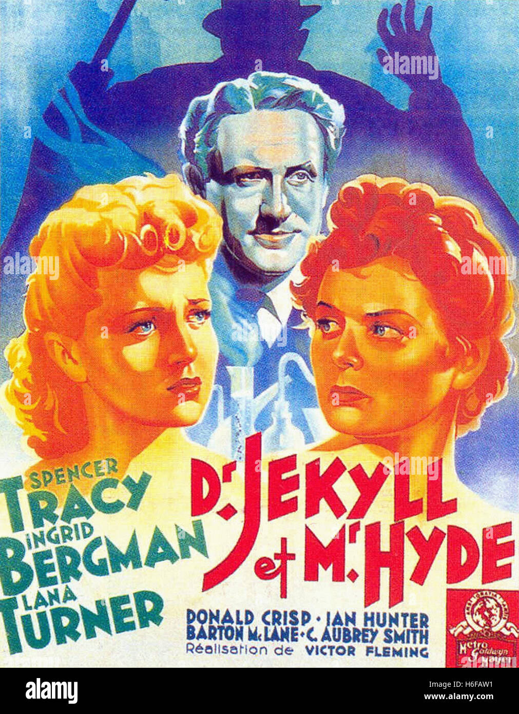 Dr. Jekyll and Mr. Hyde (1941) French Movie Poster Stock Photo Alamy