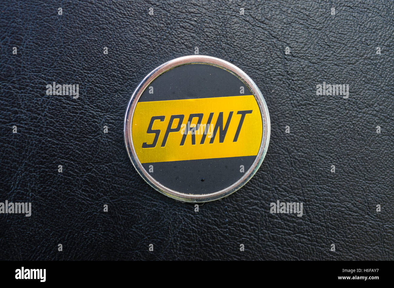 Triumph Dolomite Sprint logo Stock Photo - Alamy