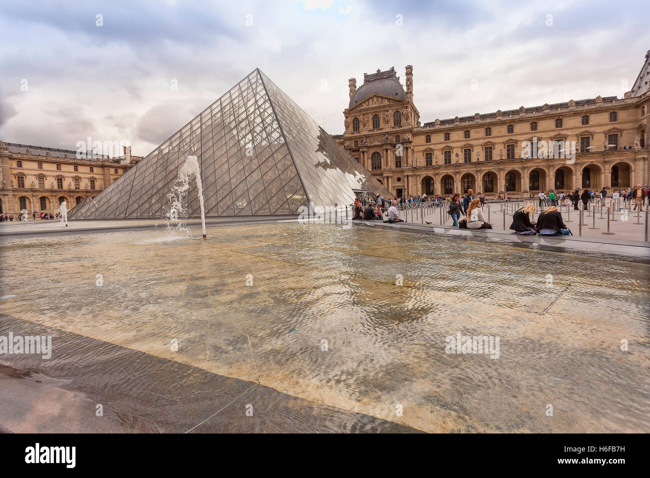 The Louve Art Museum In Paris France Europe Stock Photo Alamy