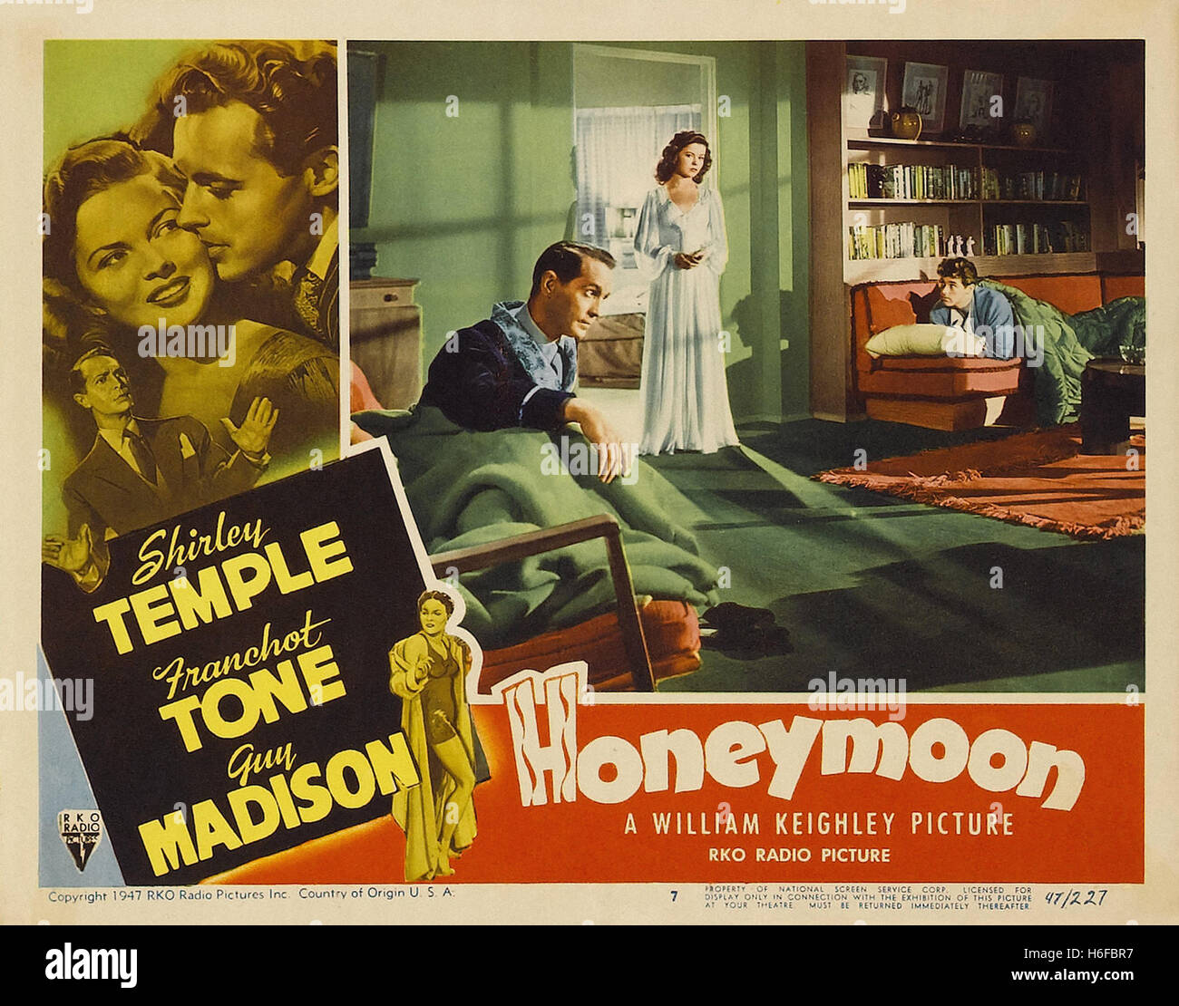 Honeymoon (1947) - Movie Poster - Stock Photo