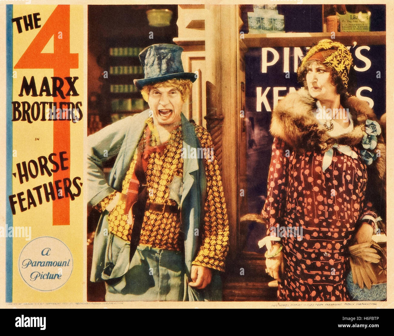 Marx Bros Horse feathers vintage movie poster print