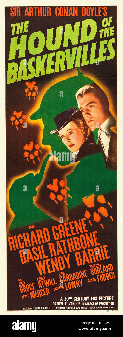 Hound of the Baskervilles, The (1939) Movie Poster Stock Photo Alamy