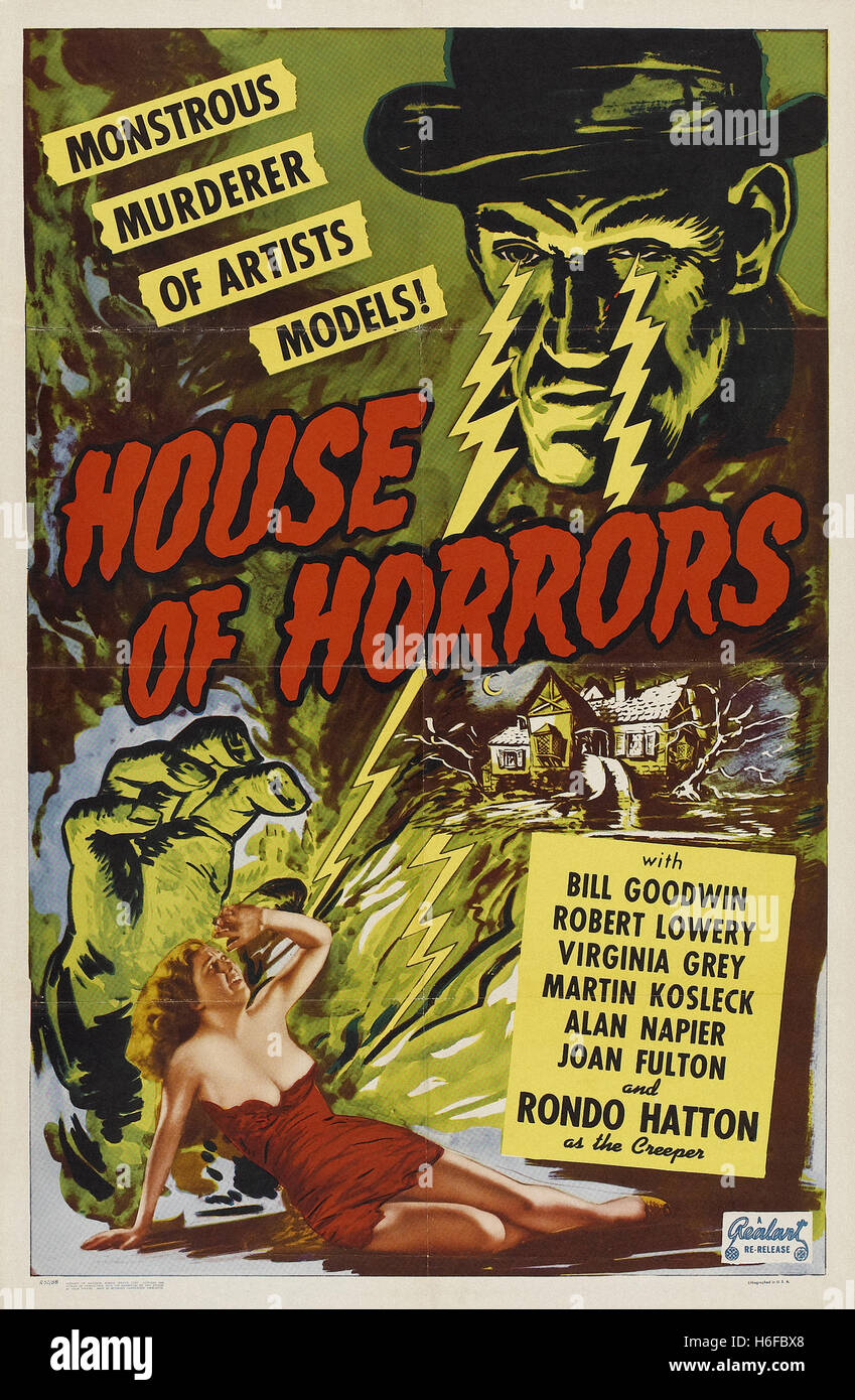 House of Horrors Movie Poster Stock Photo Alamy