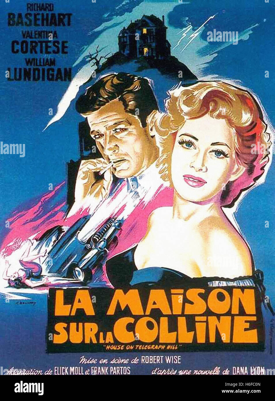 The House on Telegraph Hill French Movie Poster Stock Photo Alamy