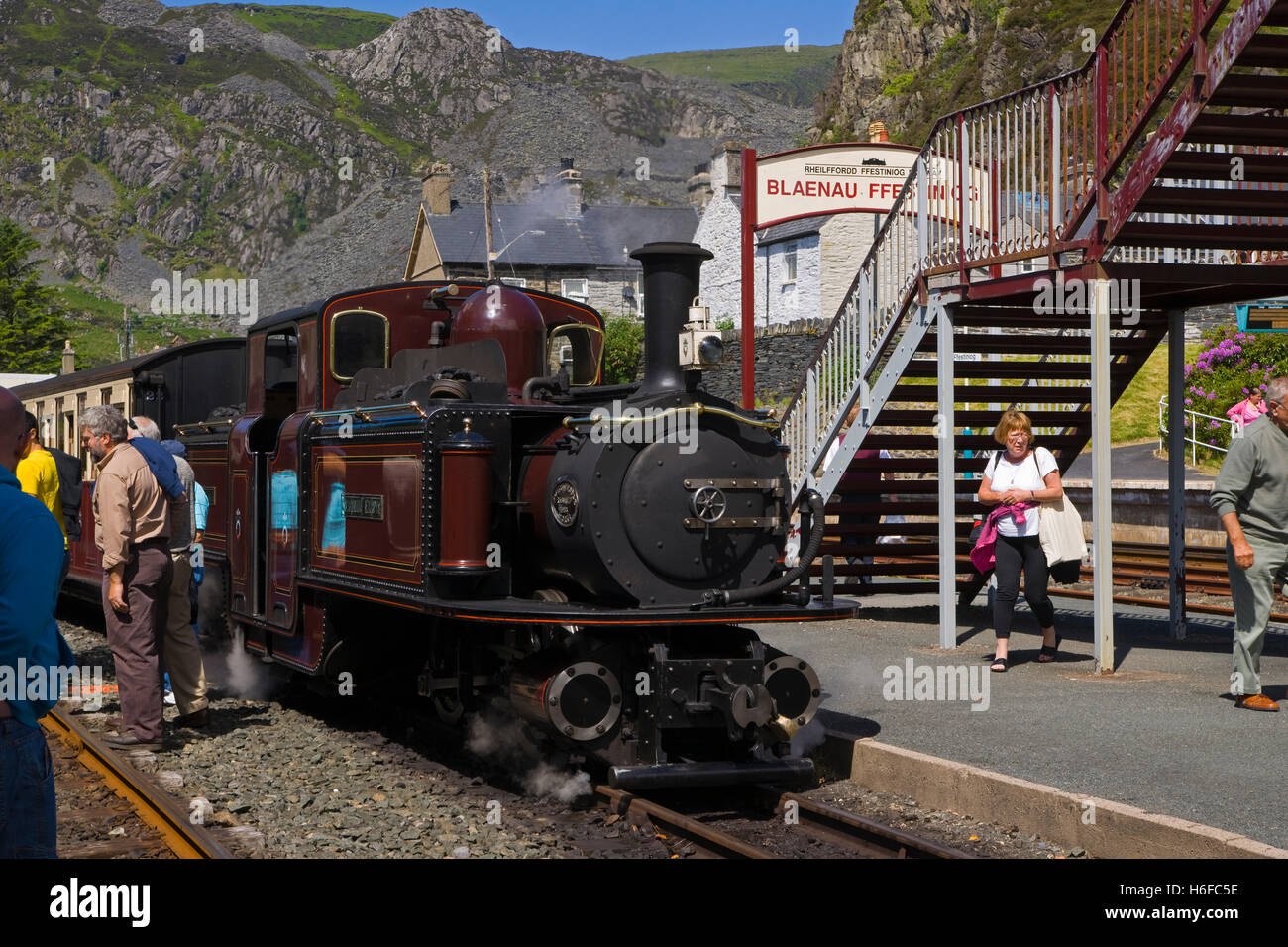 Ffestiniog railway Station, Blaenau Ffestiniog, Snowdonia, north Wales