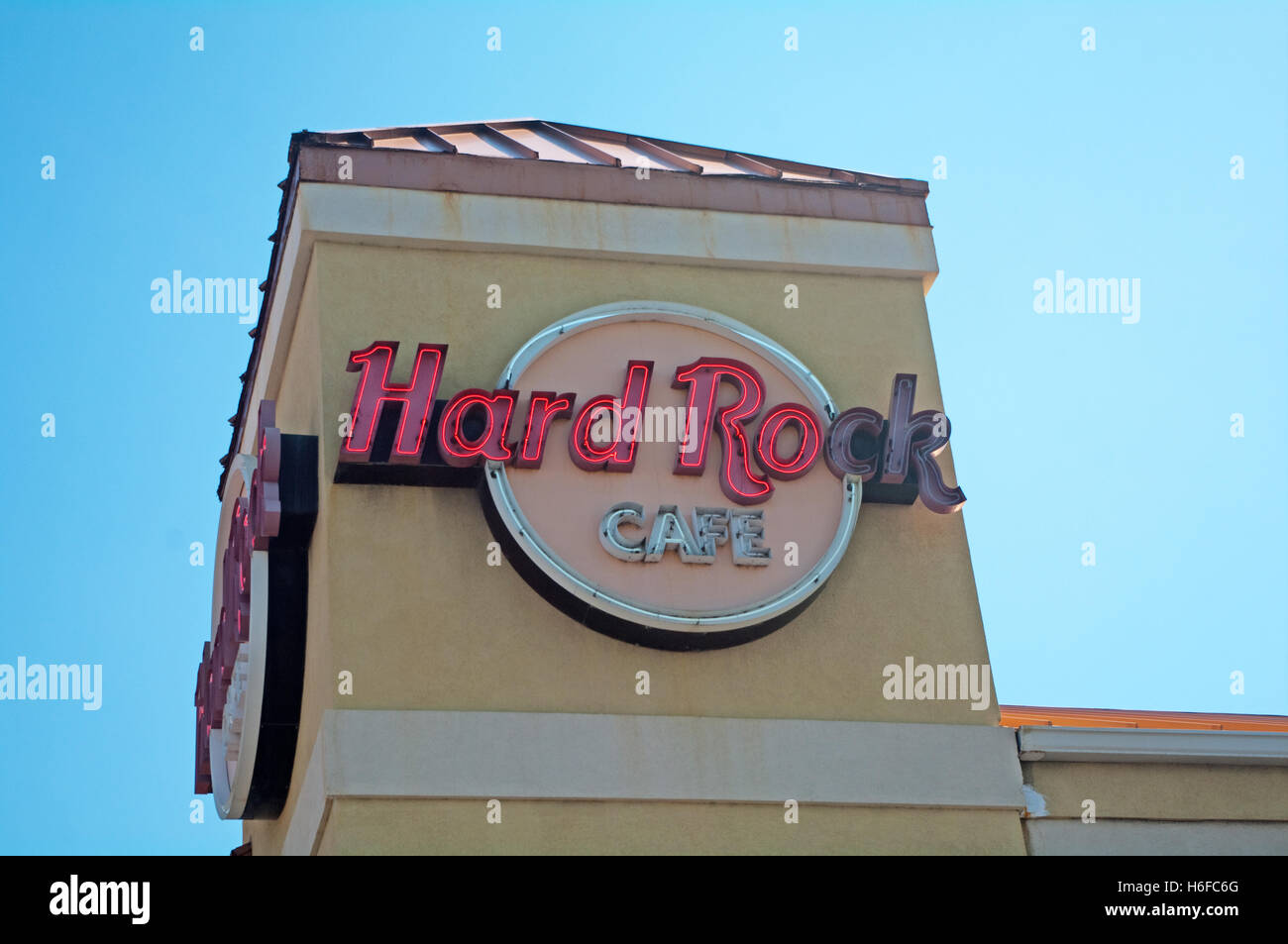 George Town, Hard Rock Cafe Sign, Grand Cayman, Cayman Islands