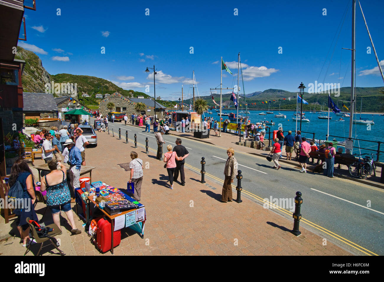 Barmouth, harbour, summer festival, boats, North Wales,  UK Stock Photo