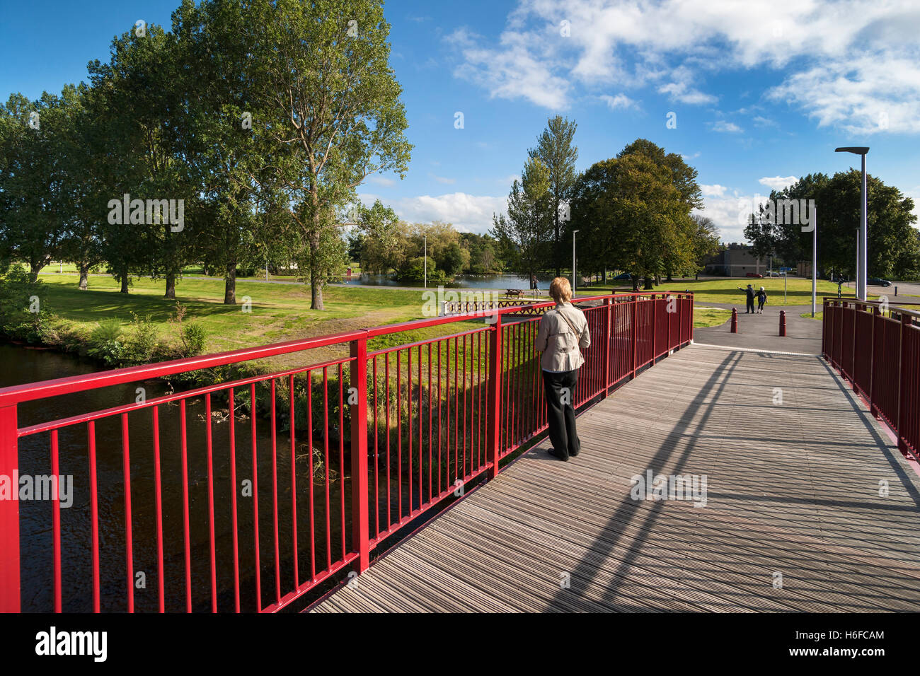 Cooper Park, boating pond, Elgin, Moray Firth, Highland Region, Scotland Stock Photo