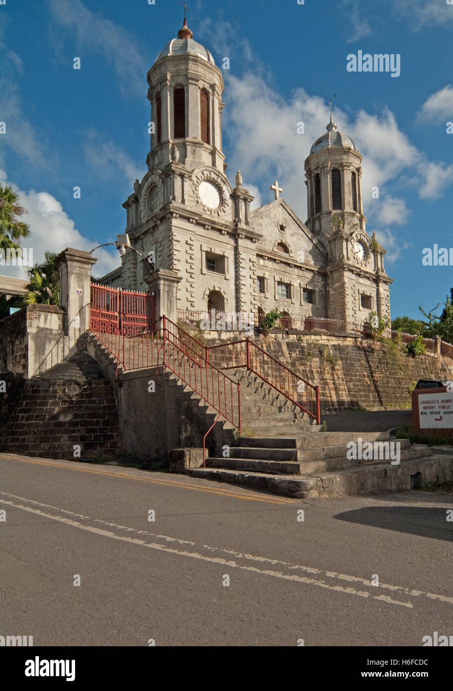 Antigua, St Johns, St Johns Cathedral, Anglican, Caribbean, West Indies, Stock Photo