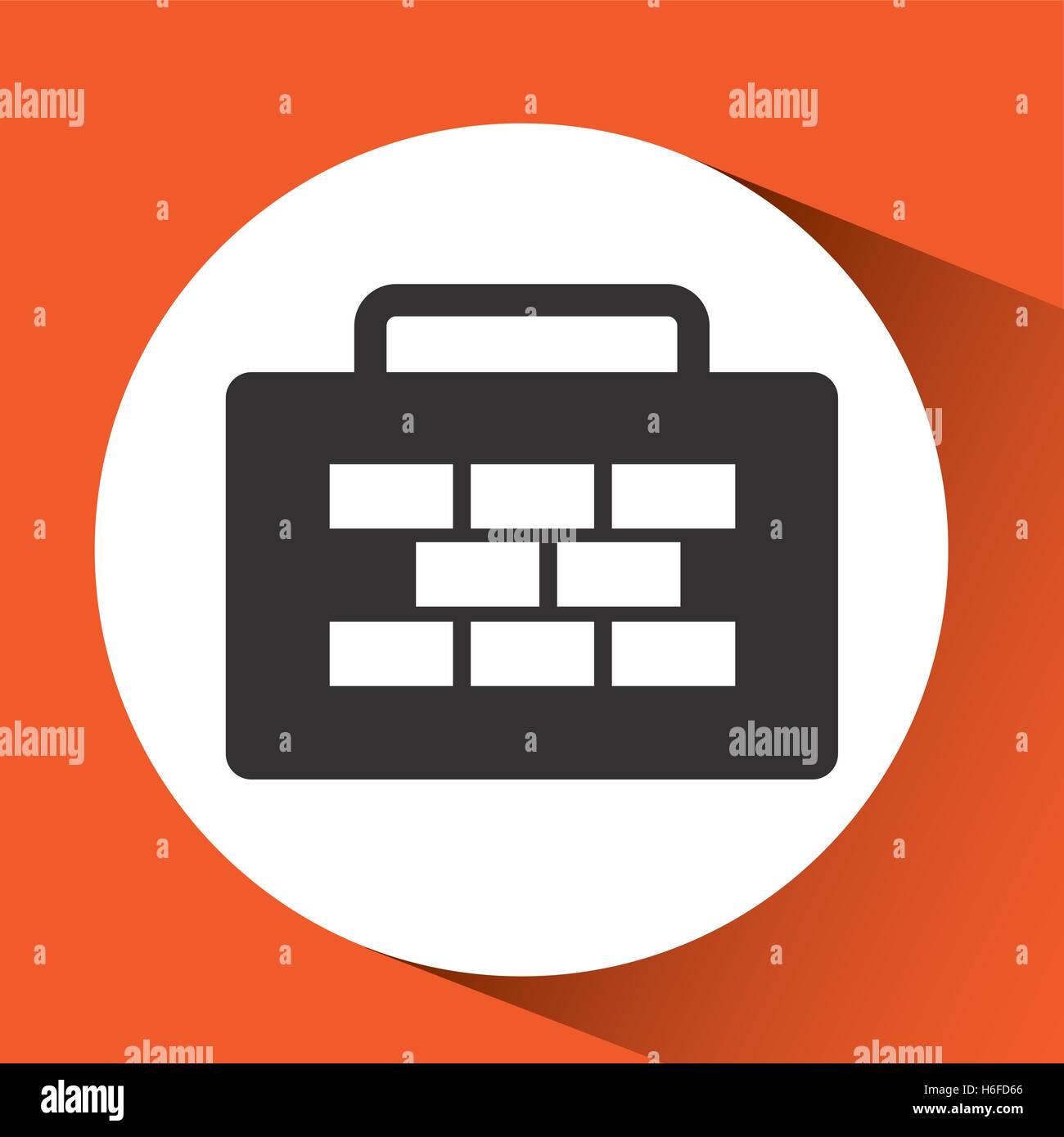 sign bricks construction yellow icon vector illustration Stock Vector ...