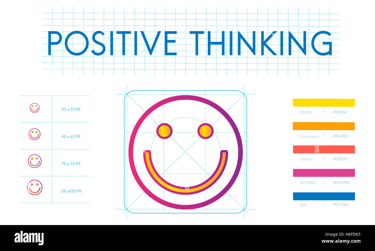 Positive Thinking Happiness Lifestyle Concept Stock Photo