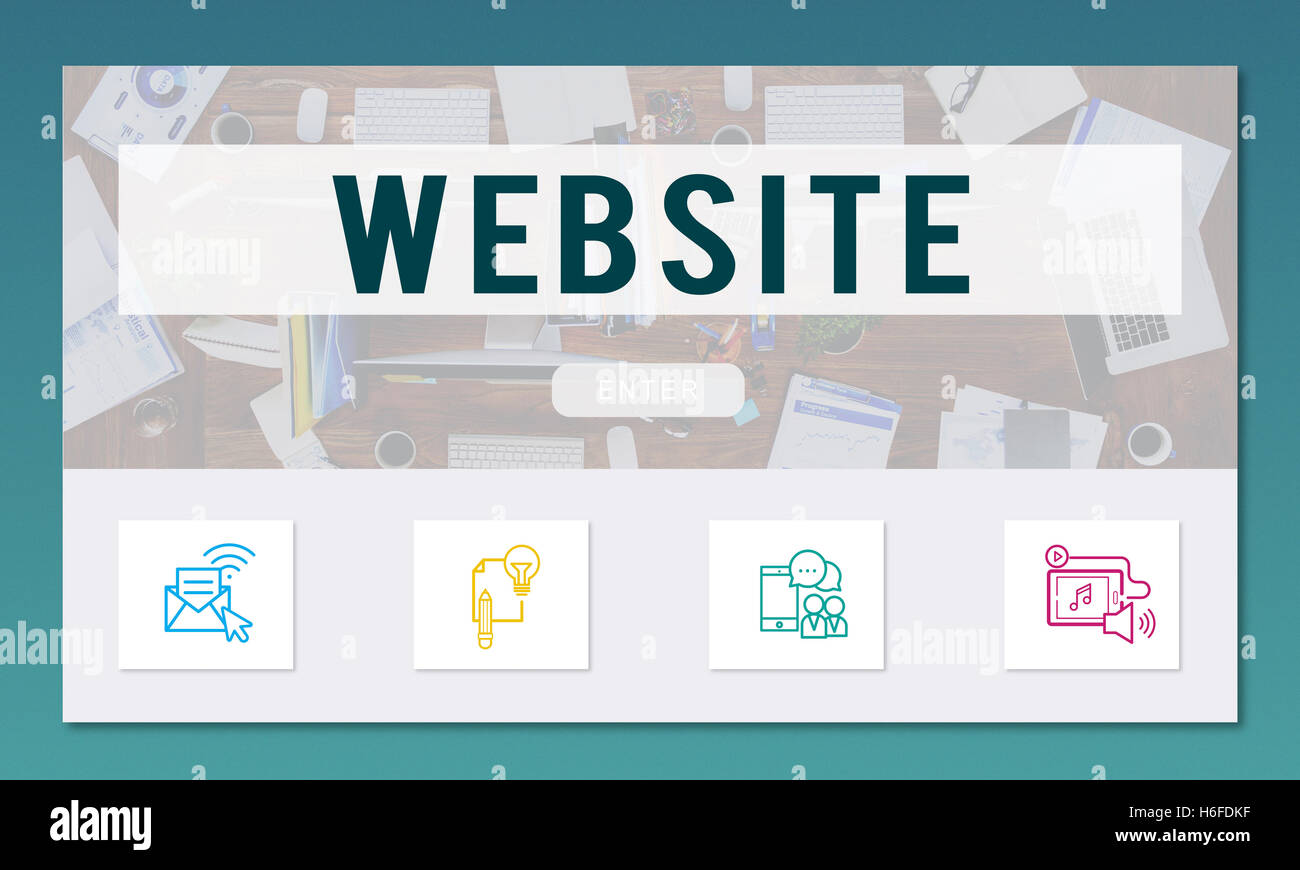 Website Online Communication Technology Concept Stock Photo