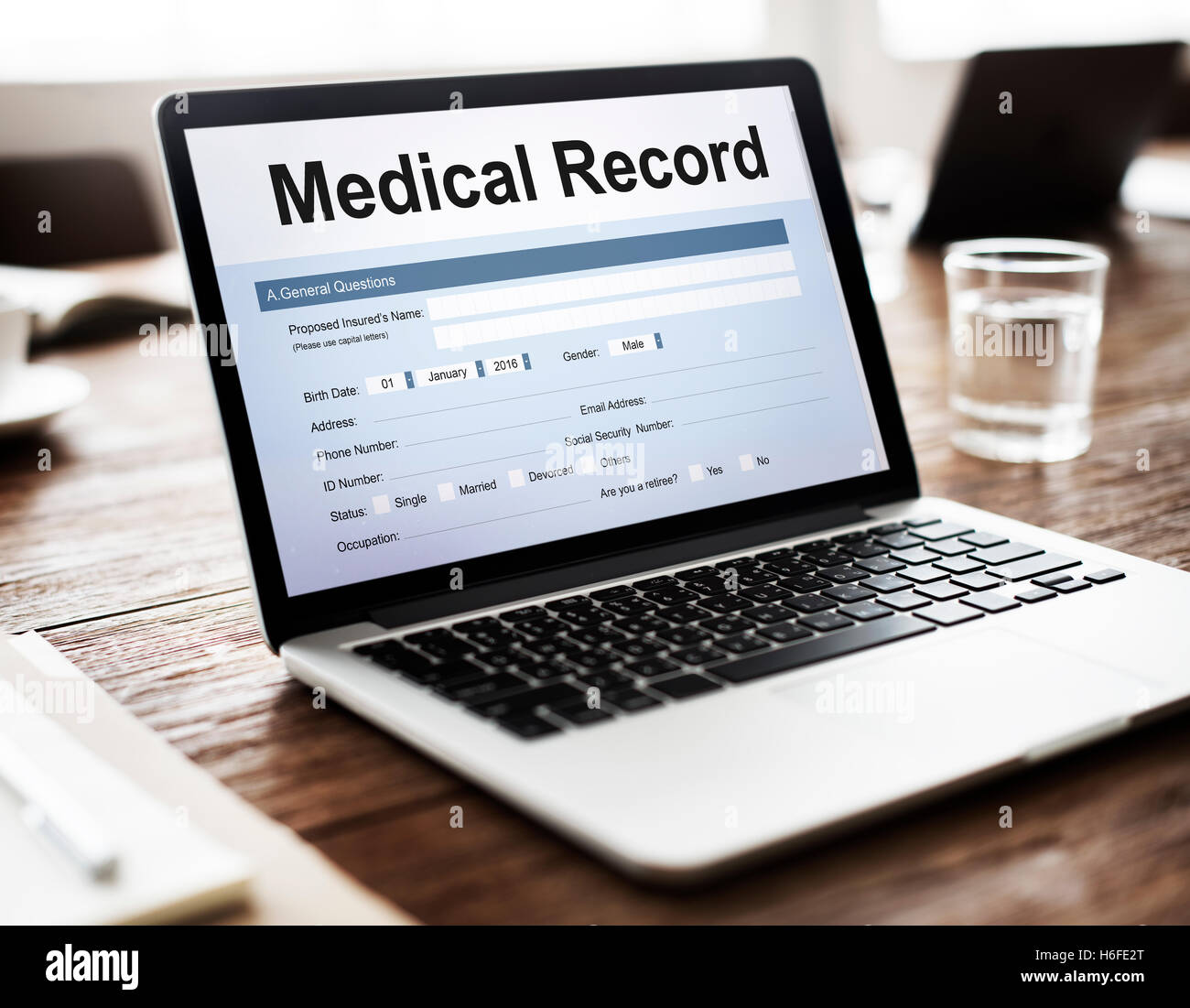 Medical Record Report Healthcare Document Concept Stock Photo Alamy
