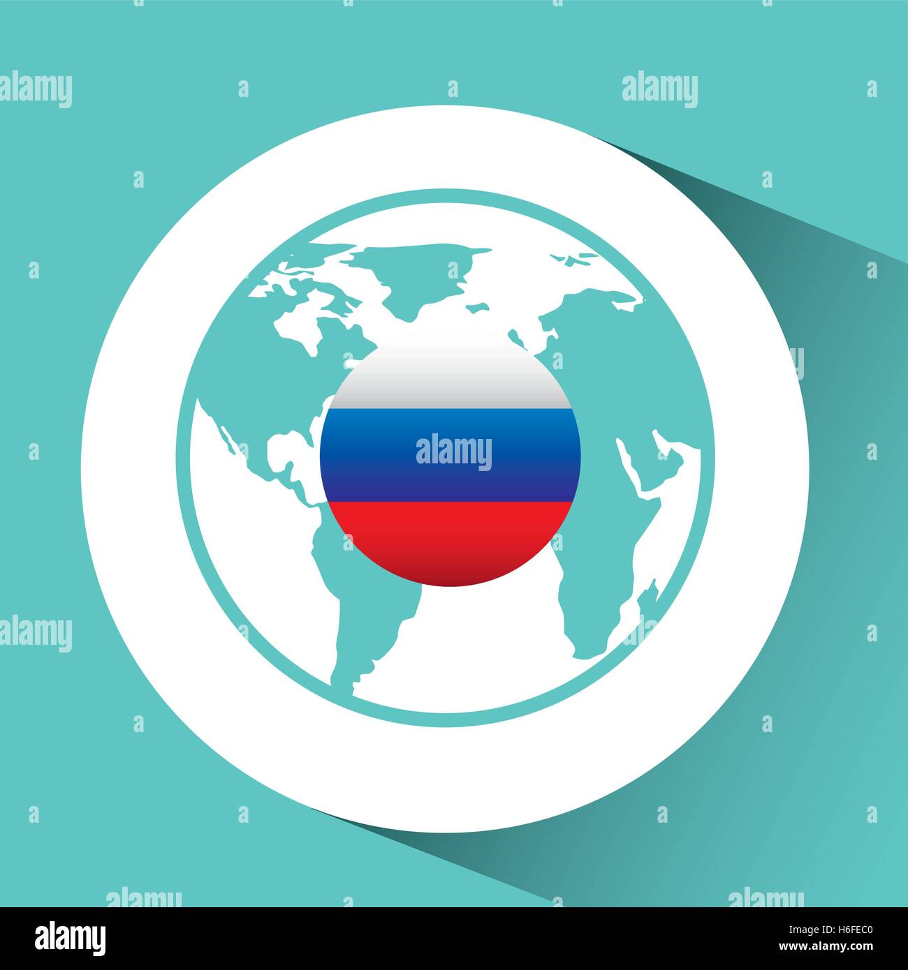 Russia Flag Icon Vector Illustration Flag Pin Stock Illustration - Download  Image Now - Award Ribbon, Badge, Banner - Sign - iStock