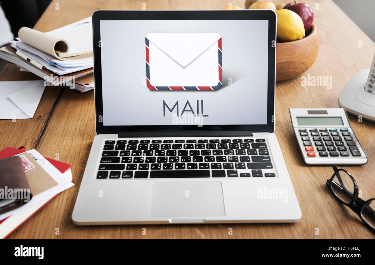 Mail Communication Letters Message Post Concept Stock Photo