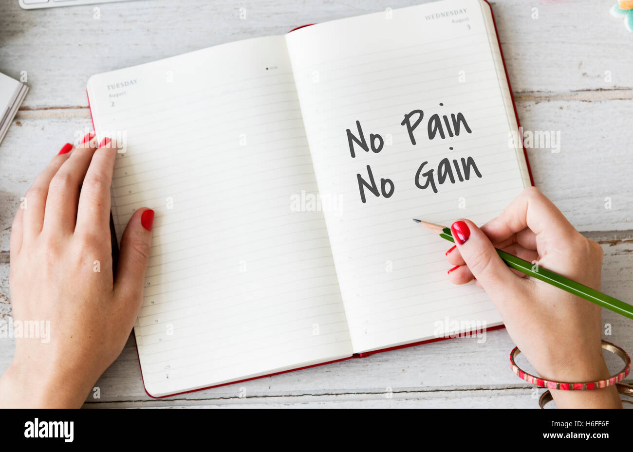 No Pain No Gain Concept Stock Photo