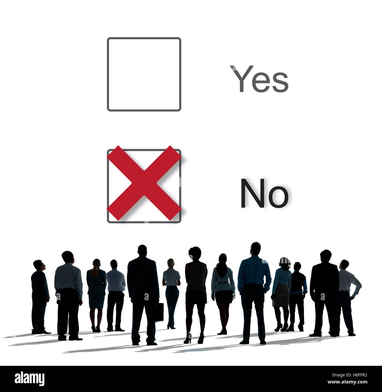 Yes No Answer Questionnaire Concept Stock Photo
