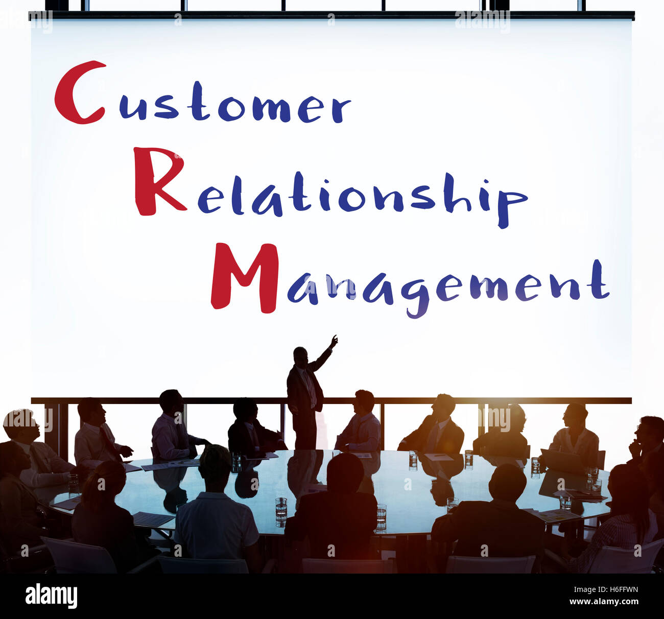 Business Customer Relationship Management Concept Stock Photo - Alamy