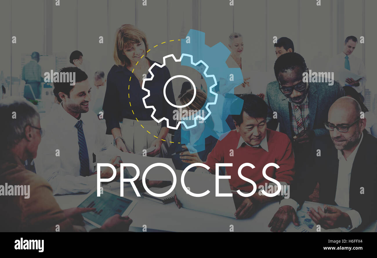 Process Word Settings Icon Simple Concept Stock Photo