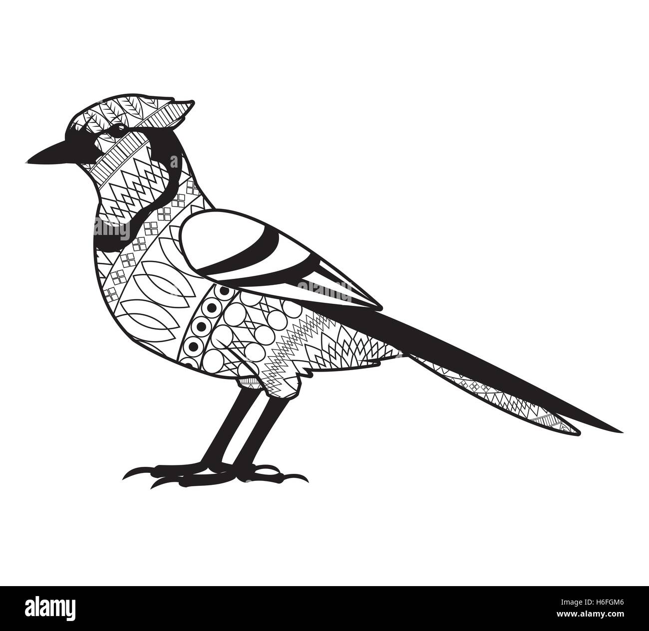 Black and white bird design Stock Vector Image & Art - Alamy