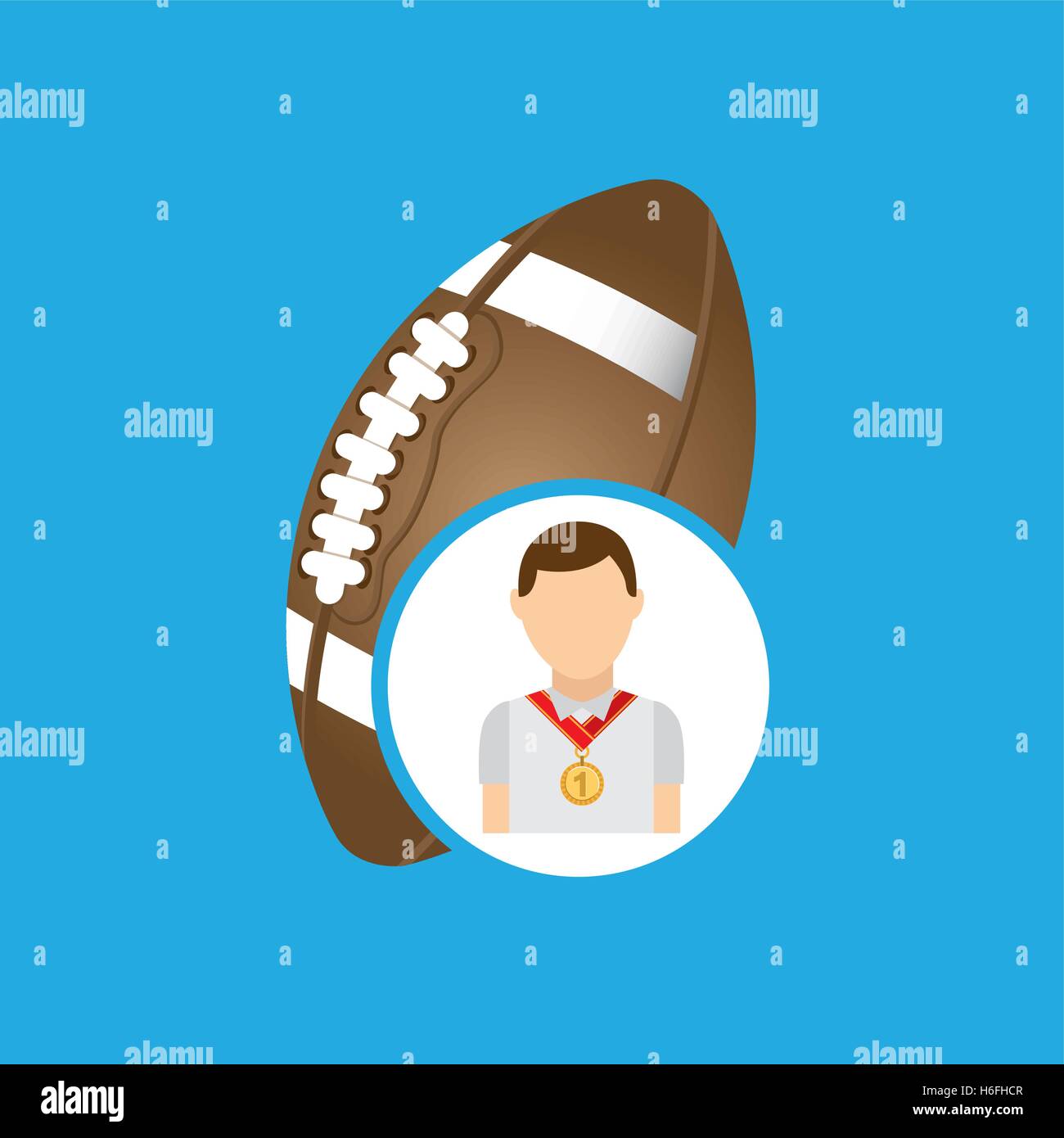athlete medal football icon graphic vector illustration Stock Vector Image & Art Alamy