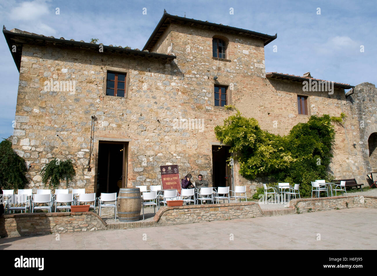 Museum, Museo del Vino Vernaccia, San Gimignano, UNESCO World Heritage Site, Tuscany, Italy, Europe Stock Photo