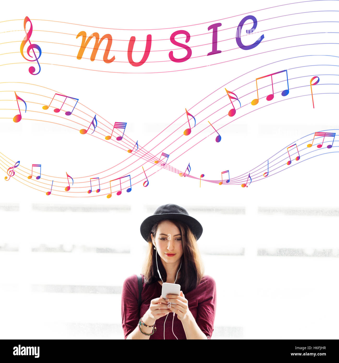 Music Note Art of Sound Instrumental Concept Stock Photo Alamy