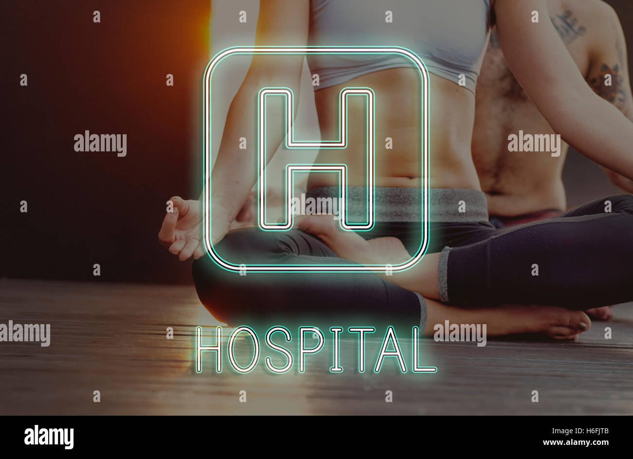 Hospital Cross Health Treatment Icon Graphic Concept Stock Photo - Alamy