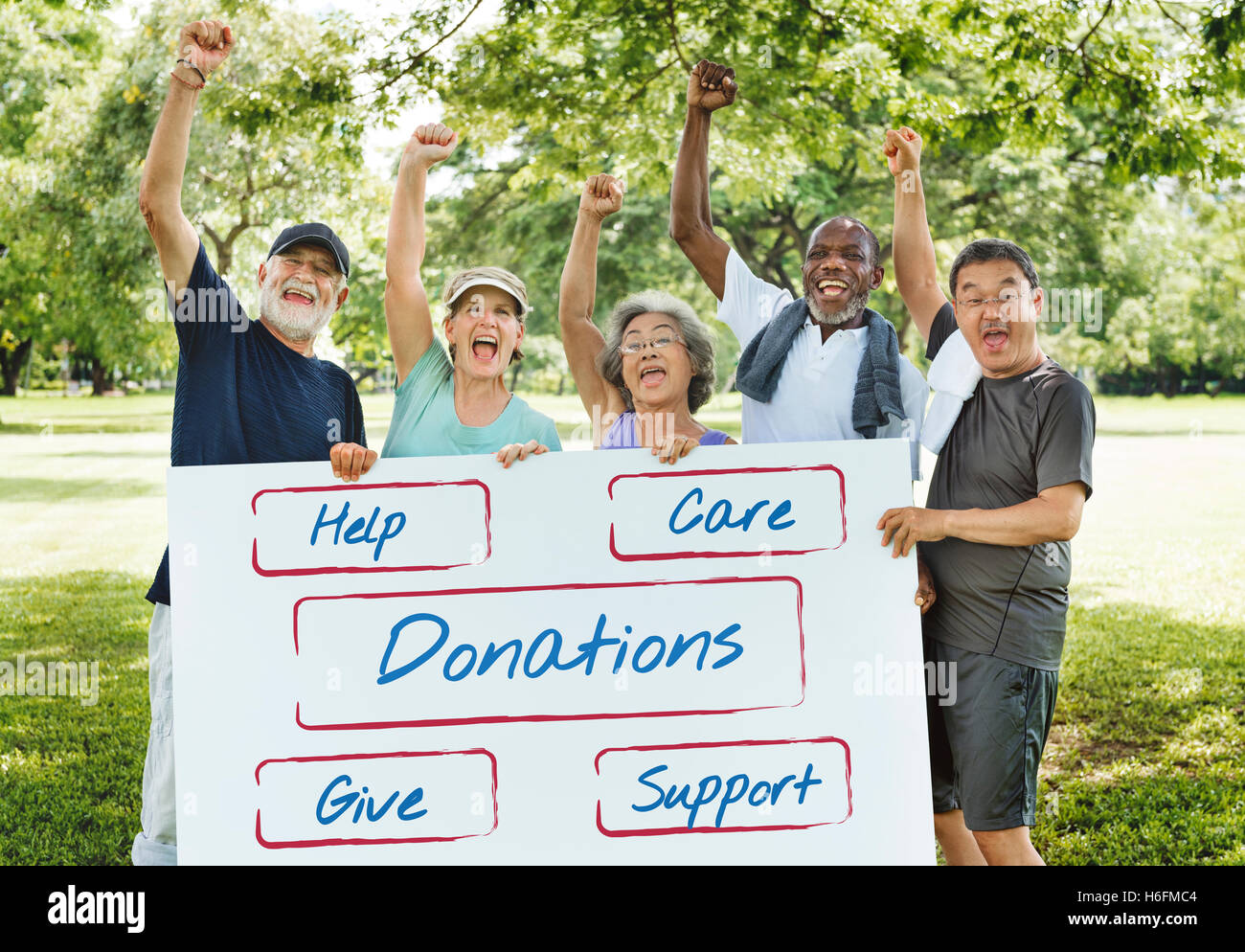 Community Donations Fundraising Volunteer Concept Stock Photo - Alamy