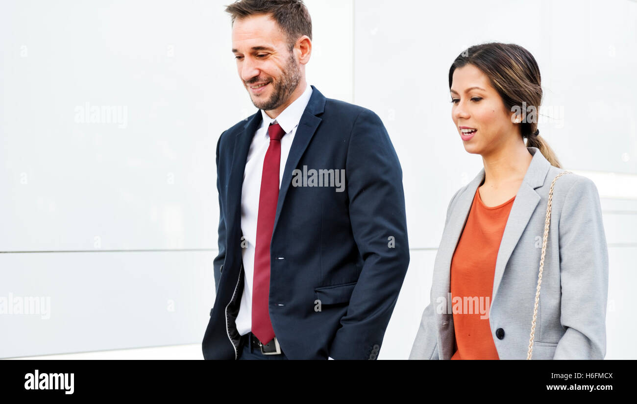Business People Commuter Walking City Life Concept Stock Photo - Alamy