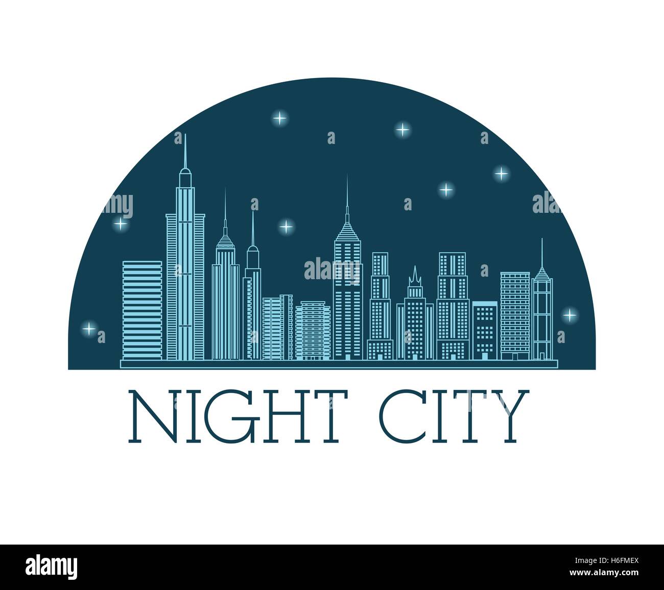 Buildings of night city design Stock Vector Image & Art - Alamy