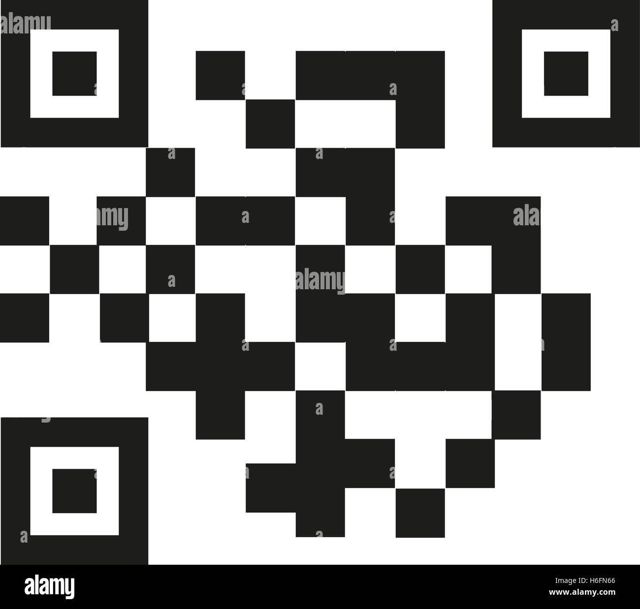The QR code icon. Link and URL symbol. Flat Vector illustration Stock ...