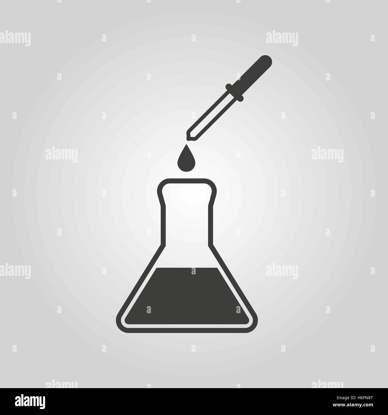 The chemistry icon. Test and analysis, genetics, laboratory, biology ...