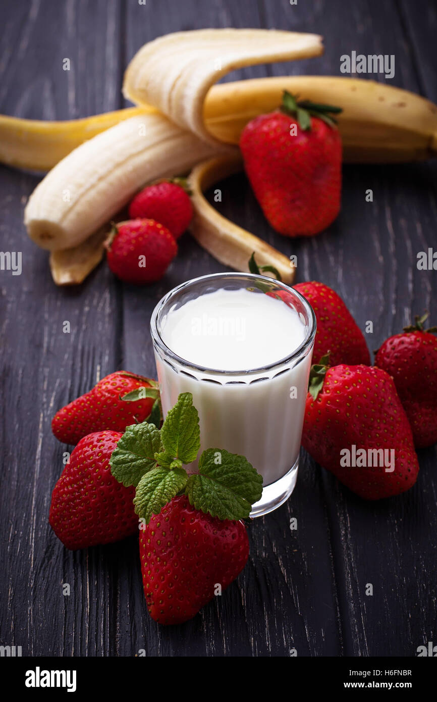 Strawberry Milkshake Plant Stock Photos Strawberry Milkshake