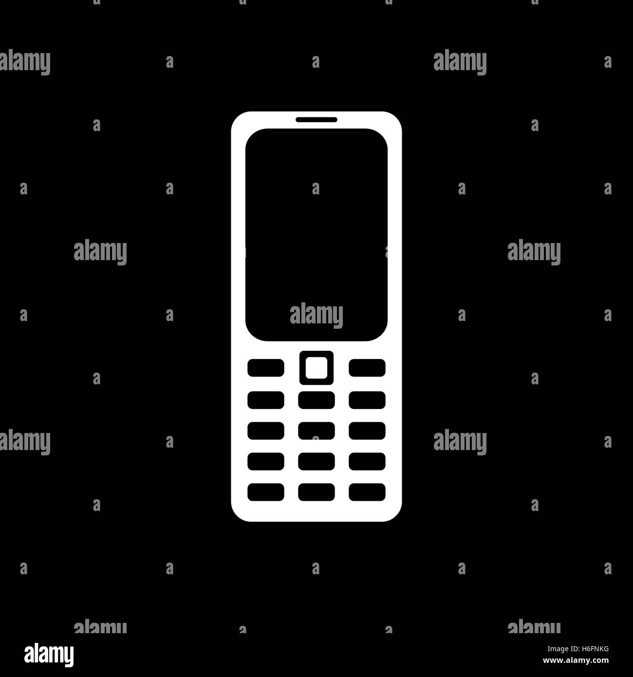The phone icon. Cellphone symbol. Flat Vector illustration Stock Vector ...