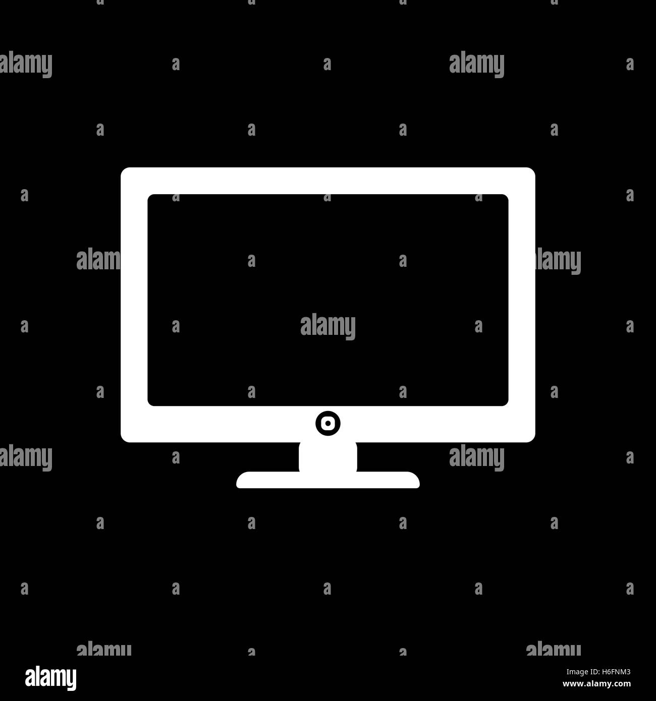 The screen icon. Monitor symbol. Flat Vector illustration Stock Vector