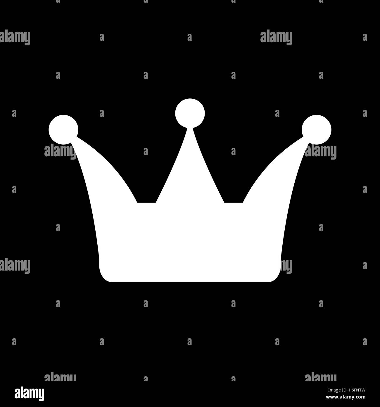The crown icon. Crown symbol. Flat Vector illustration Stock Vector ...