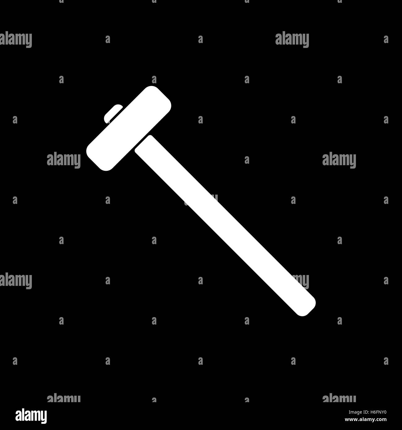 The sledgehammer icon. Sledgehammer symbol. Flat Vector illustration