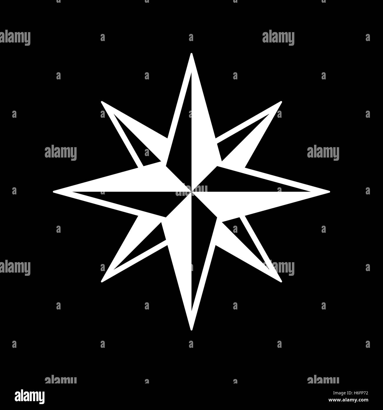 The star icon. Star symbol. Flat Vector illustration Stock Vector Image ...