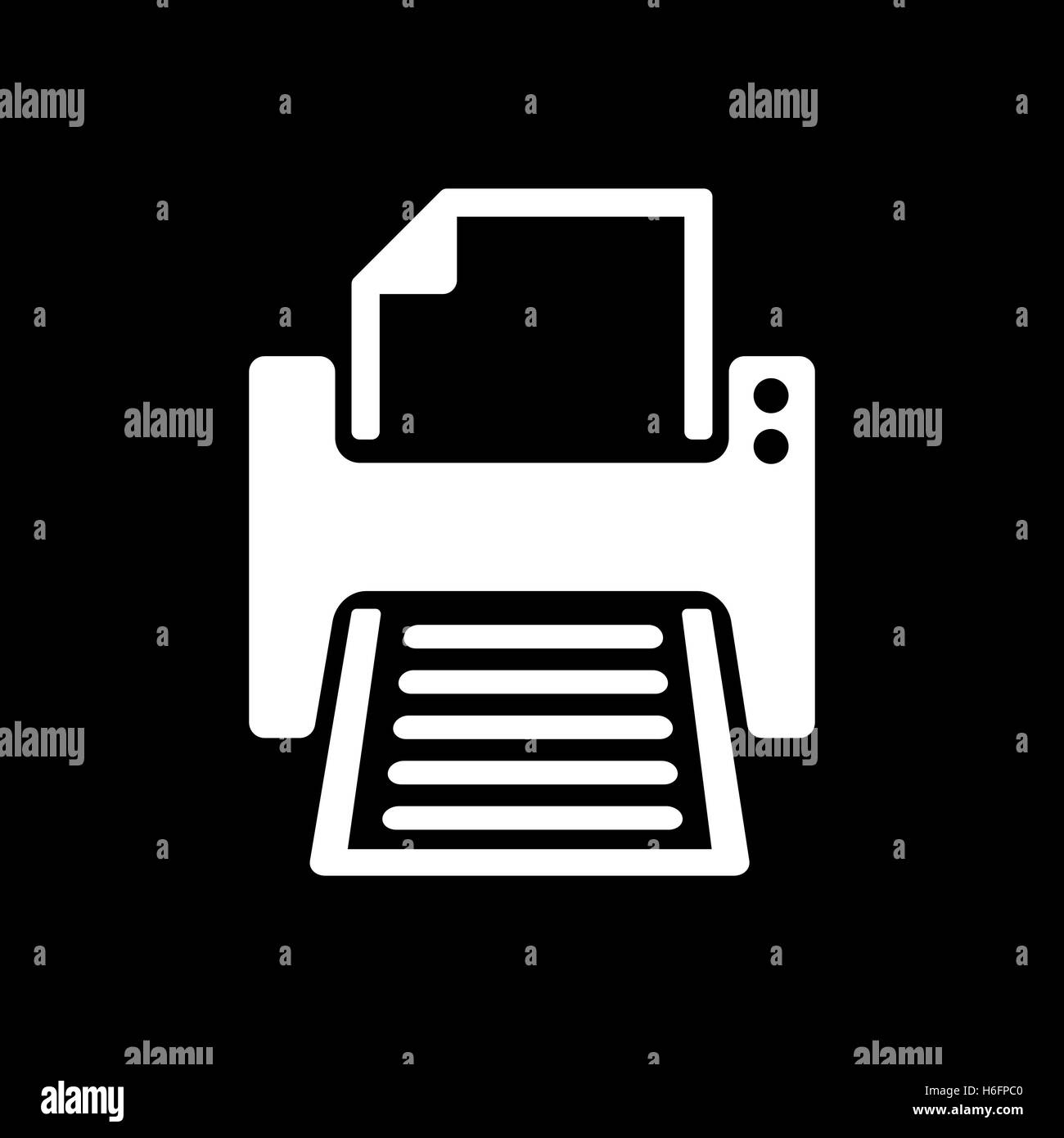 The printer icon. Printing symbol. Flat Vector illustration Stock ...