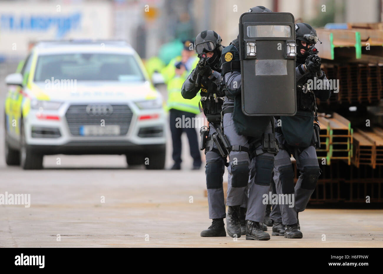Members of the Garda Emergency Response Unit and Regional Armed Support