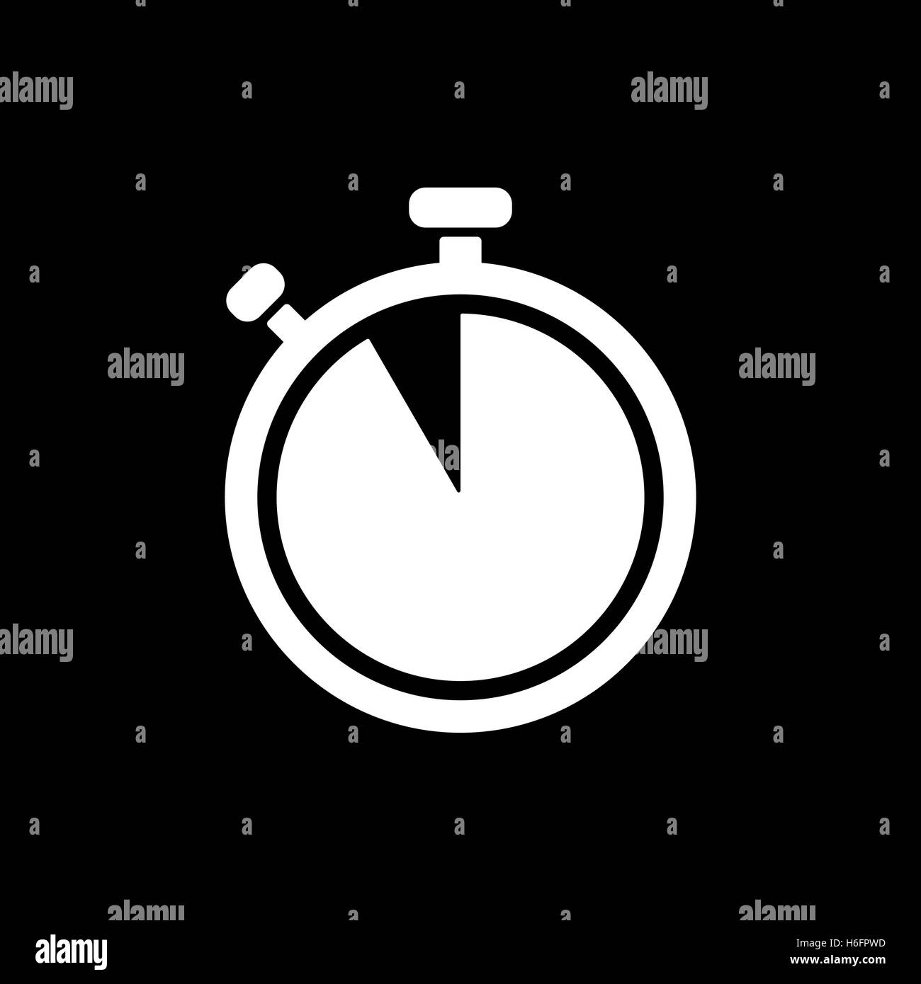 The stopwatch icon. Countdown symbol. Flat Vector illustration Stock