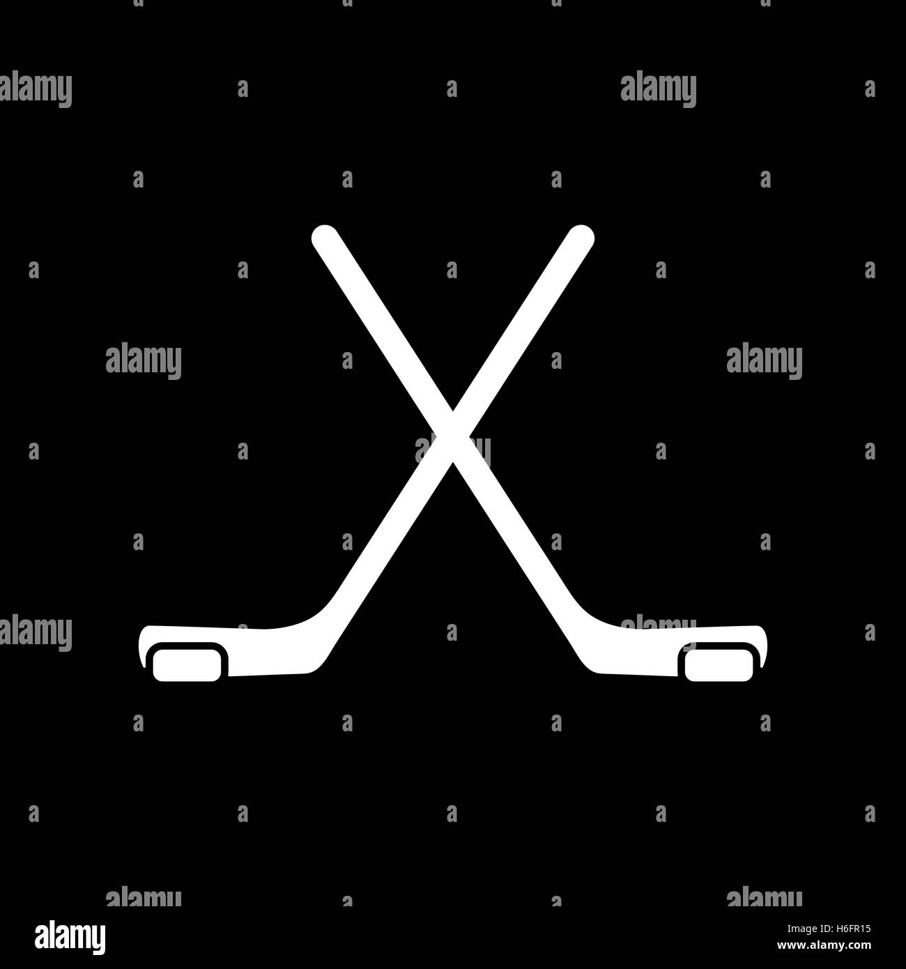 The hockey icon. Game symbol. Flat Vector illustration Stock Vector ...