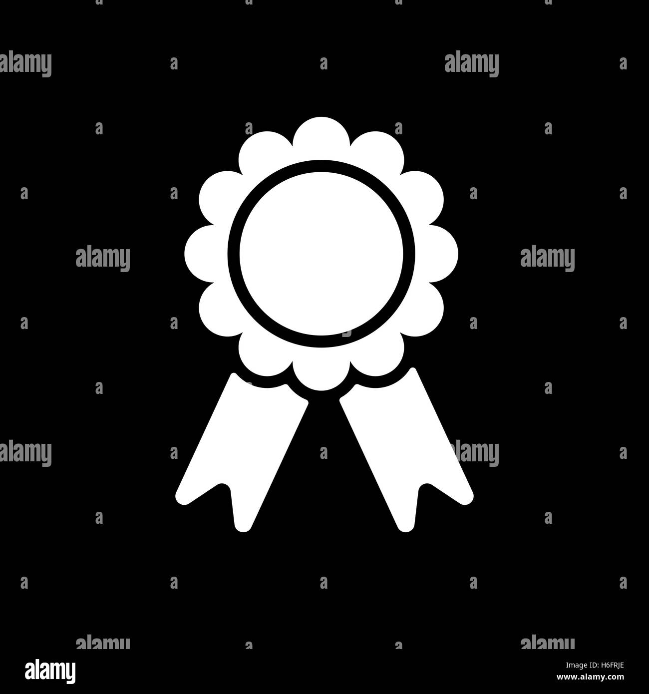 The award icon. Achievement symbol. Flat Vector illustration Stock Vector